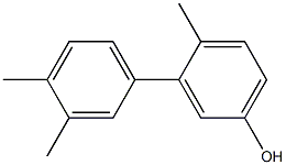 4-メチル-3-(3,4-ジメチルフェニル)フェノール 化学構造式
