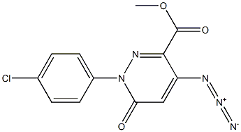 1,6-Dihydro-4-azido-6-oxo-1-(4-chlorophenyl)pyridazine-3-carboxylic acid methyl ester,,结构式