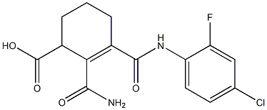 N-[2-Fluoro-4-chlorophenyl]-3,4,5,6-tetrahydrophthalamidic acid|