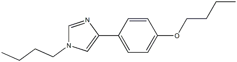 4-(4-Butoxyphenyl)-1-butyl-1H-imidazole Struktur