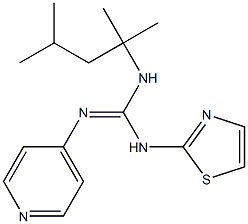 1-(1,1,3-Trimethylbutyl)-2-(4-pyridyl)-3-(2-thiazolyl)guanidine