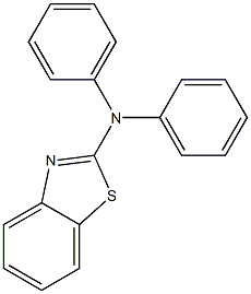 2-(ジフェニルアミノ)ベンゾチアゾール 化学構造式