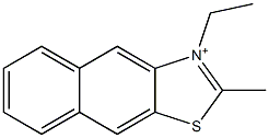 3-エチル-2-メチルナフト[2,3-d]チアゾール-3-イウム 化学構造式