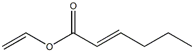 2-Hexenoic acid ethenyl ester Struktur