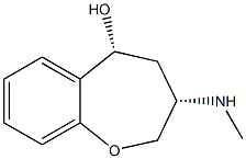 (3S,5R)-2,3,4,5-Tetrahydro-3-(methylamino)-1-benzooxepin-5-ol Structure