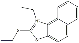 1-Ethyl-2-(ethylthio)naphtho[1,2-d]thiazol-1-ium Structure