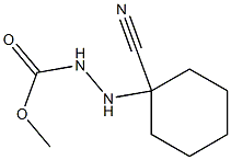 2-(1-シアノシクロヘキシル)ヒドラジン-1-カルボン酸メチル 化学構造式