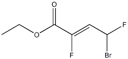 (Z)-4-Bromo-2,4-difluoro-2-butenoic acid ethyl ester Structure
