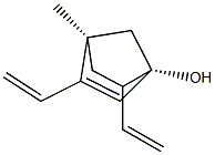 (1S,4R)-3,6-ジエテニル-4-メチルビシクロ[2.2.1]ヘプタ-2-エン-1-オール 化学構造式