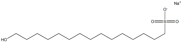 15-Hydroxypentadecane-1-sulfonic acid sodium salt