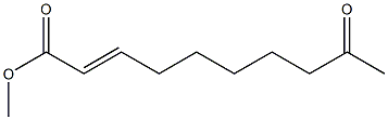 9-Oxo-2-decenoic acid methyl ester,,结构式
