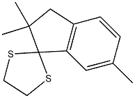 2,2,6-Trimethylspiro[indane-1,2'-[1,3]dithiolane] 结构式