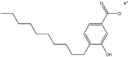 4-Decyl-3-hydroxybenzoic acid potassium salt Structure