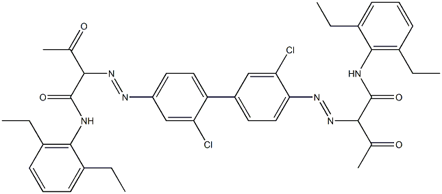 4,4'-Bis[[1-(2,6-diethylphenylamino)-1,3-dioxobutan-2-yl]azo]-2,3'-dichloro-1,1'-biphenyl