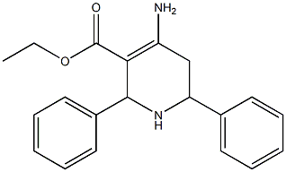 2,6-Diphenyl-4-[amino]-1,2,5,6-tetrahydropyridine-3-carboxylic acid ethyl ester