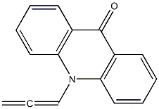 10-Propadienyl-9,10-dihydroacridine-9-one Struktur