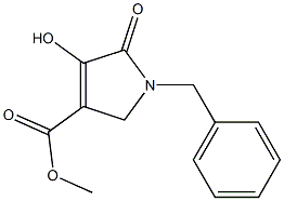 1-Benzyl-2,5-dihydro-4-hydroxy-5-oxo-1H-pyrrole-3-carboxylic acid methyl ester 结构式