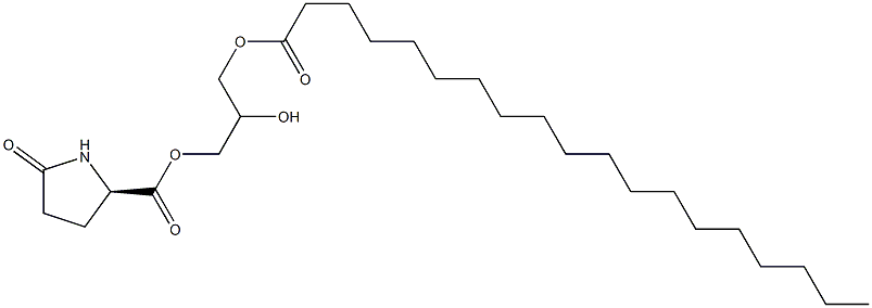 1-[(D-Pyroglutamoyl)oxy]-2,3-propanediol 3-nonadecanoate,,结构式