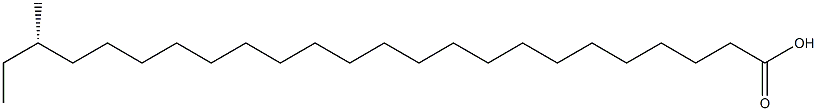 [S,(+)]-22-Methyltetracosanoic acid 结构式