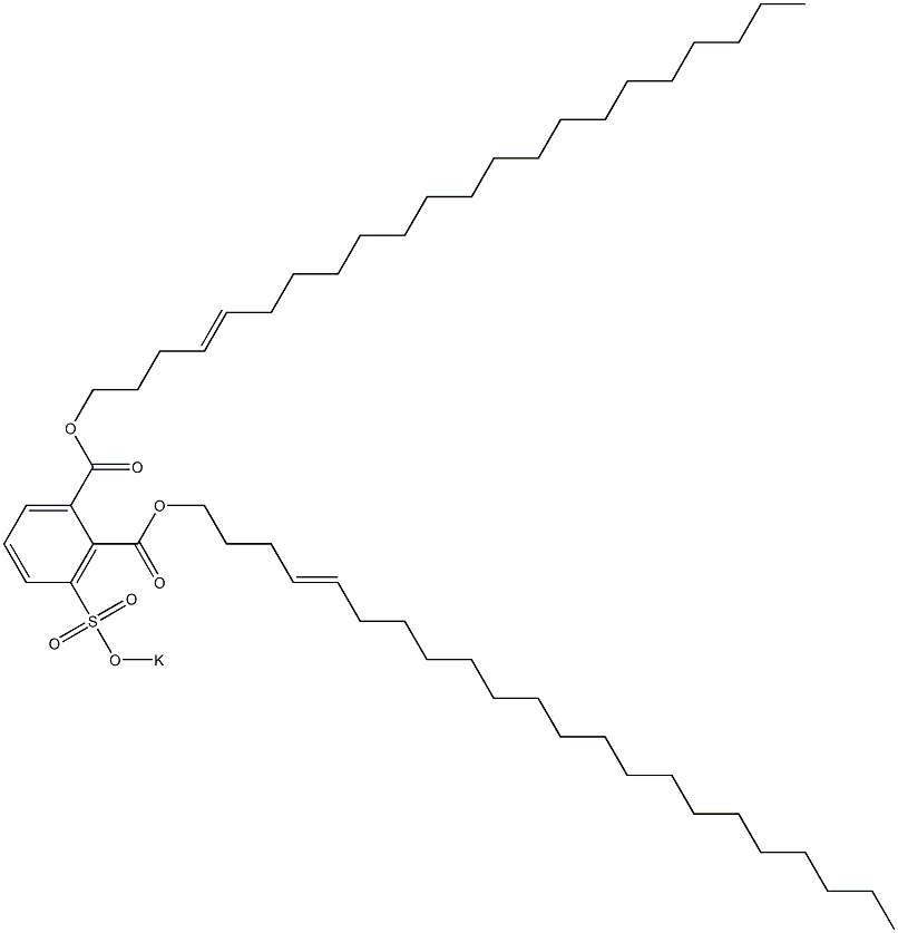 3-(ポタシオスルホ)フタル酸ジ(4-ドコセニル) 化学構造式