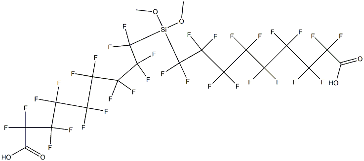 Bis(2,2,3,3,4,4,5,5,6,6,7,7,8,8,9,9-hexadecafluorononanoic acid)dimethoxysilanediyl ester,,结构式