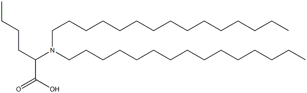 2-(ジペンタデシルアミノ)ヘキサン酸 化学構造式