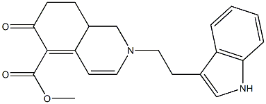 1,2,6,7,8,8a-Hexahydro-2-[2-(1H-indol-3-yl)ethyl]-6-oxoisoquinoline-5-carboxylic acid methyl ester,,结构式