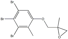 3,4,5-Tribromo-2-methylphenyl 2-methylglycidyl ether Structure