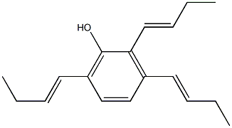 2,3,6-Tri(1-butenyl)phenol Struktur