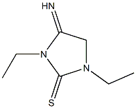 1,3-Diethyl-4-imino-2-imidazolidinethione Struktur