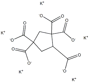 1,1,3,3,4-Cyclopentanepentacarboxylic acid pentapotassium salt Structure