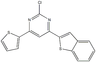 2-Chloro-4-(benzo[b]thiophen-2-yl)-6-(2-thienyl)pyrimidine|