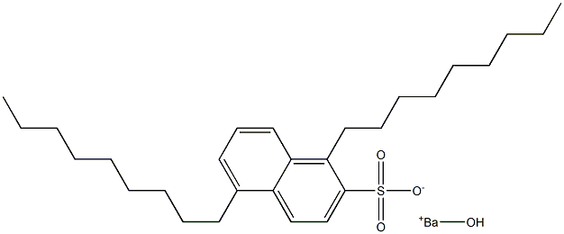 1,5-Dinonyl-2-naphthalenesulfonic acid hydroxybarium salt,,结构式