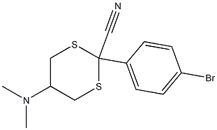 5-(Dimethylamino)-2-[4-bromophenyl]-1,3-dithiane-2-carbonitrile