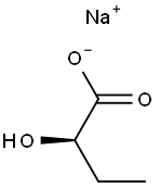 (R)-2-Hydroxybutyric acid sodium salt Struktur