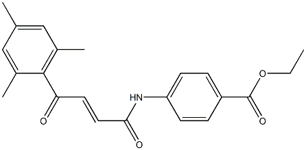 p-[3-(2,4,6-Trimethylbenzoyl)acryloylamino]benzoic acid ethyl ester,,结构式