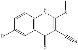  1,4-Dihydro-6-bromo-2-methylthio-4-oxoquinoline-3-carbonitrile