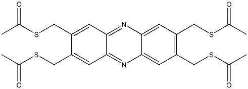 2,3,7,8-Tetrakis[(acetylthio)methyl]phenazine