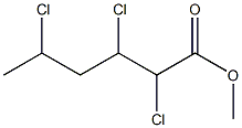 2,3,5-Trichlorohexanoic acid methyl ester,,结构式