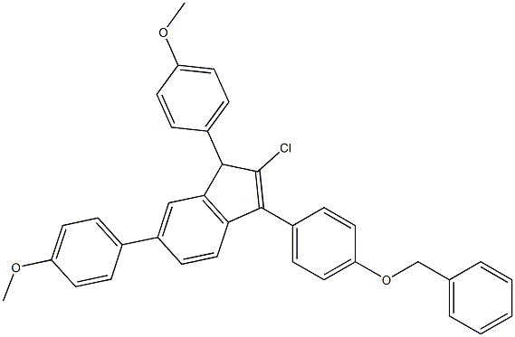 2-Chloro-3-(4-benzyloxyphenyl)-1,6-bis(4-methoxyphenyl)-1H-indene