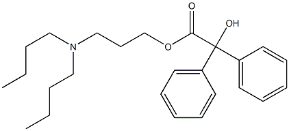 ベンジル酸3-(ジブチルアミノ)プロピル 化学構造式