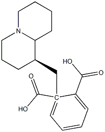 フタル酸1-[[(1R)-オクタヒドロ-2H-キノリジン]-1-イルメチル] 化学構造式