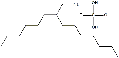 Sulfuric acid 2-hexylnonyl=sodium salt Struktur