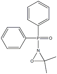 2-(Diphenylphosphinyl)-3,3-dimethyloxaziridine Struktur