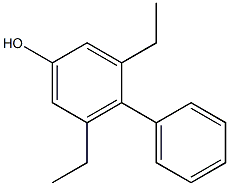 4-Phenyl-3,5-diethylphenol Structure