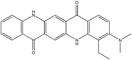  3-(Dimethylamino)-4-ethyl-5,12-dihydroquino[2,3-b]acridine-7,14-dione