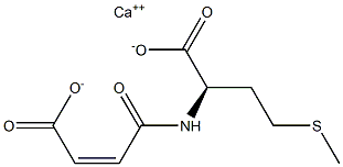 (R)-2-[[(Z)-3-Carboxy-1-oxo-2-propenyl]amino]-4-(methylthio)butyric acid calcium salt 结构式
