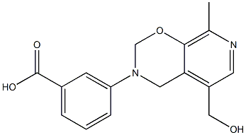 3-[[5-(Hydroxymethyl)-8-methyl-3,4-dihydro-2H-pyrido[4,3-e]-1,3-oxazin]-3-yl]benzoic acid