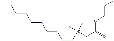 N,N-Dimethyl-N-(propoxycarbonylmethyl)-1-decanaminium Structure