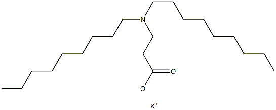 3-(Dinonylamino)propanoic acid potassium salt 结构式